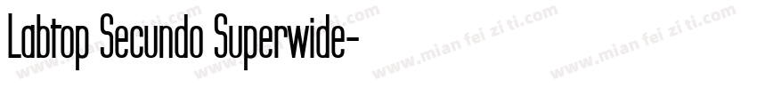 Labtop Secundo Superwide字体转换